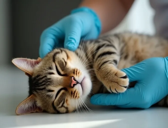 Specialist carefully handling a deceased cat with dignity in Norlane